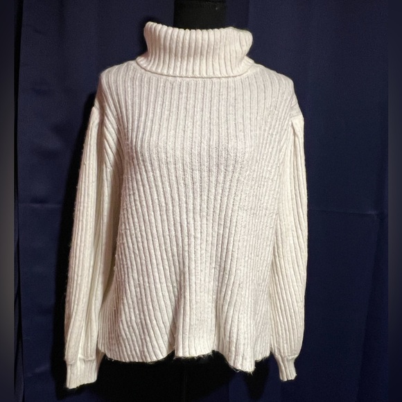 Sweet Republic Sweaters - Cozy White Turtleneck Sweater